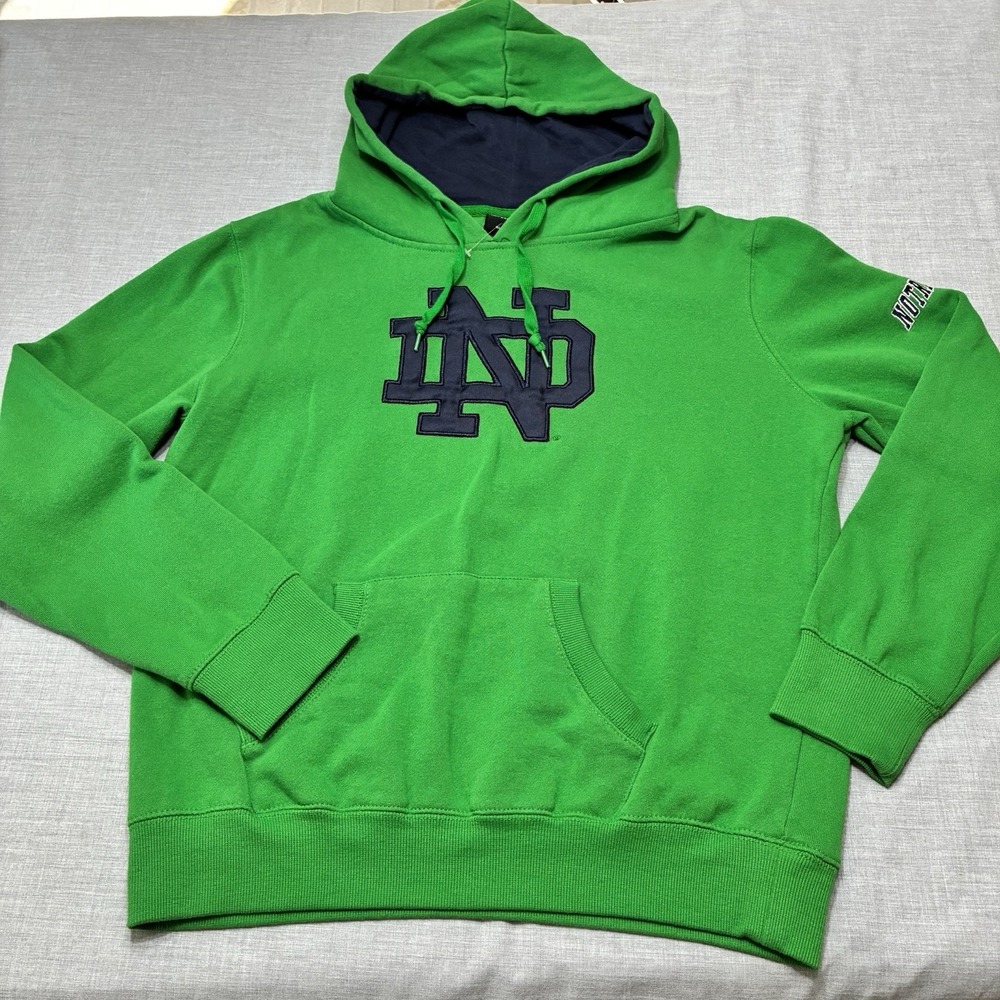 Notre Dame Fighting Irish Colosseum Hoodie Women's Large Pullover Green